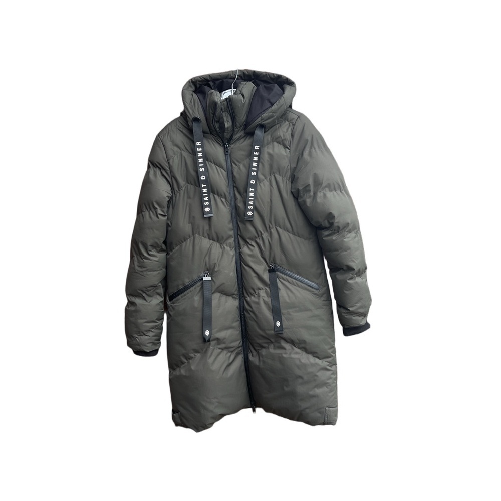 Saint & Sinner Women’s Long Padded Hooded Winter Coat - Picture 4 of 9